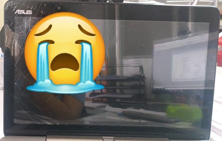 מסך טאץ מגע שבור Asus